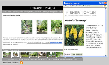 Fisher tomlin plant data