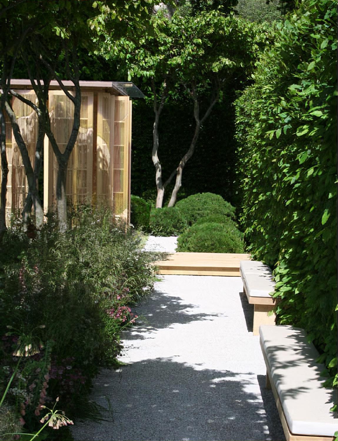 The Laurent Perrier Garden Nature and Human Intervention by garden designer Luciano Giubbilei Chelsea Flower Show 2011