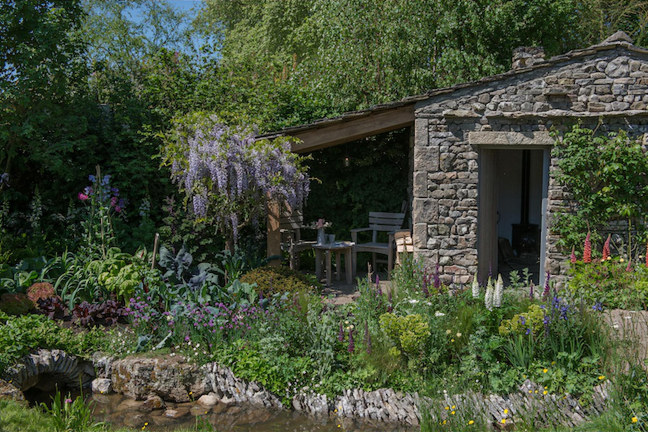 The Welcome to Yorkshire Garden Chelsea Flower Show 2018 by garden designer and landscaper Mark Gregory