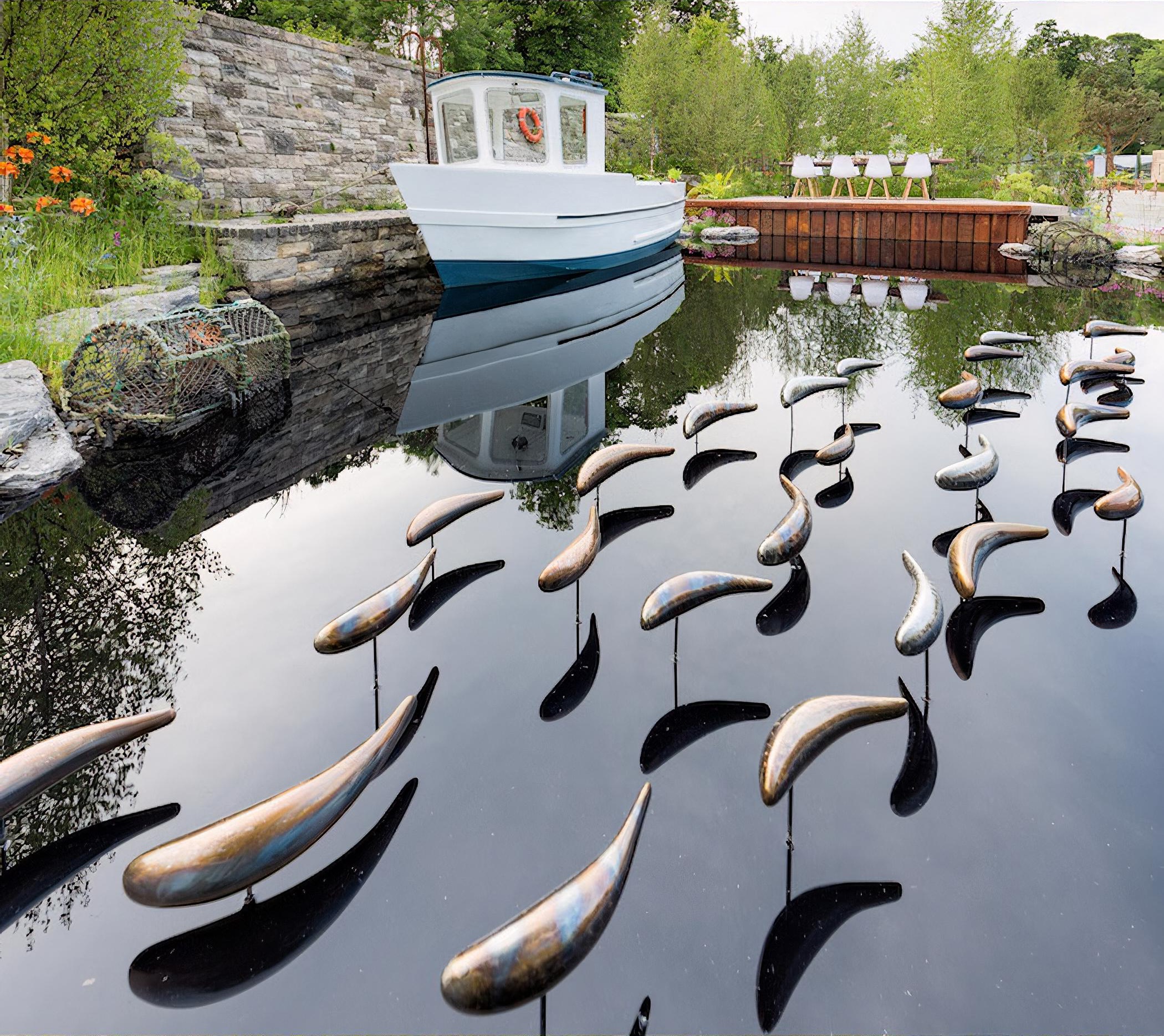 The Sustainable seafood garden by Ireland based garden designer Andrew Christopher Dunne