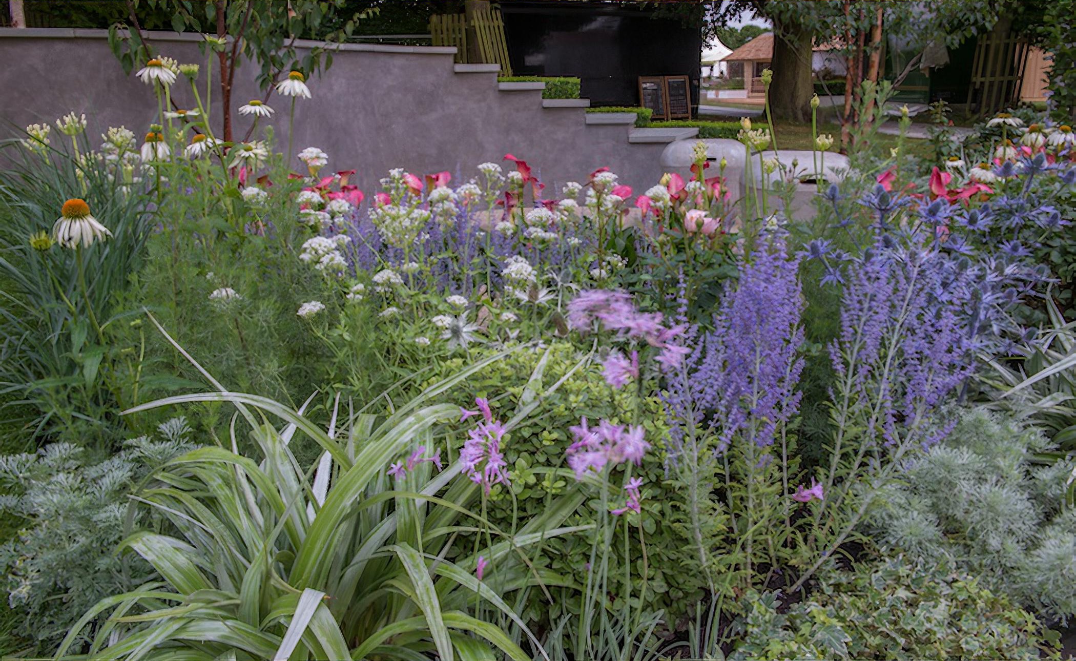 The garden, On The Edge, has been designed by RHS Chelsea Flower Show Gold Winner Frederic Whyte and built by Charles Benton, of co-sponsors Benton Landscapes.