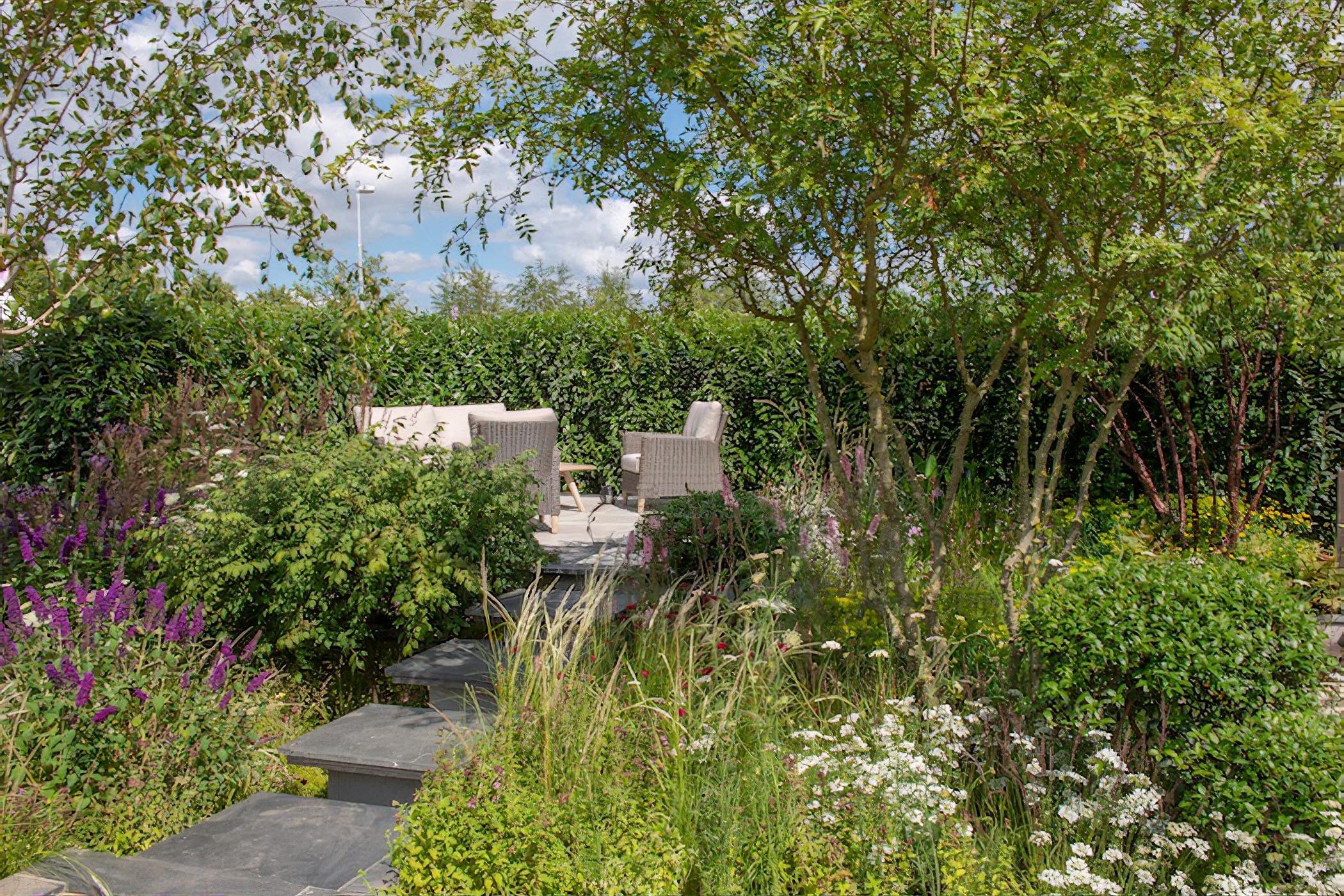 APL - A Place to Meet Garden Hampton Court Flower Show 2019 designed by Cherry Carmen Garden Design
