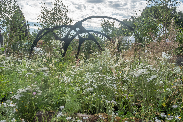 The Connections Garden by garden designer Ryan McMahon for Hampton Court Flower Show 2022